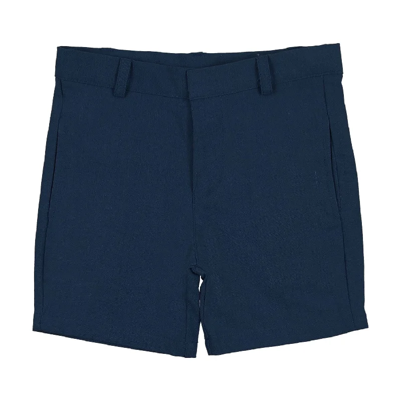 Sweet Threads Navy Blue Ace Shorts Woven Preppy Men's College