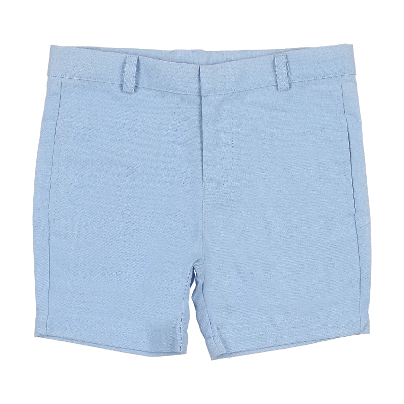 Sweet Threads Soft Light Blue Ace Shorts Woven Sporty Men's Athleisure 