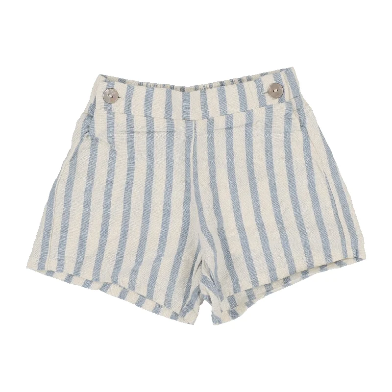 ANALOGIE BY LIL LEGS BLUE LINEN STRIPE PULL ON SHORTS Traditional Men's Country