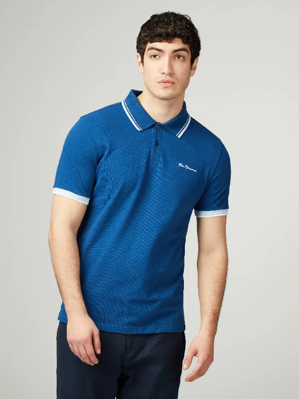 Signature Pique Polo - Royal Blue Gym