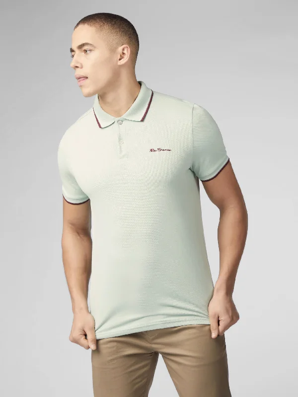 Limited Edition Signature Short Sleeve Polo - Mint Artistic Men's Avant