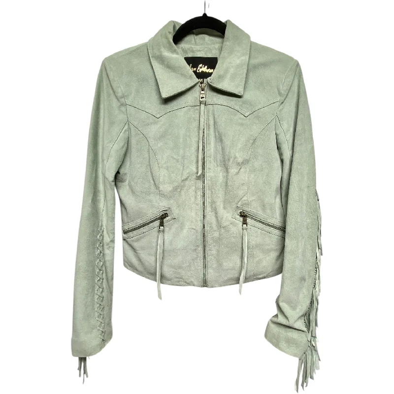 Jacket Leather By Sam Edelman In Green, Size: M Traditional Men's Wool