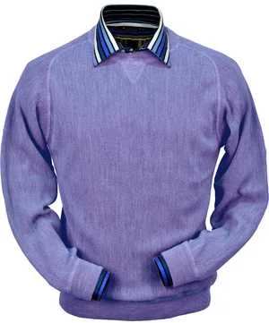 Peru Unlimited - Baby Alpaca Sweatshirt in Lilac Heather Street