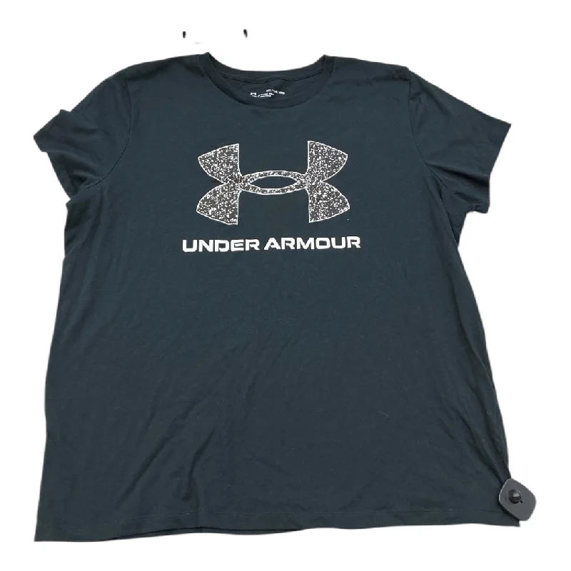 Athletic Top Short Sleeve By Under Armour In Black, Size: 1x Relaxed Men's Beach