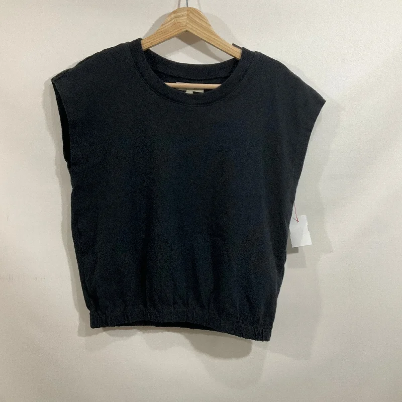 Top Short Sleeve By Madewell In Black, Size: Xxs Edgy Men's Punk