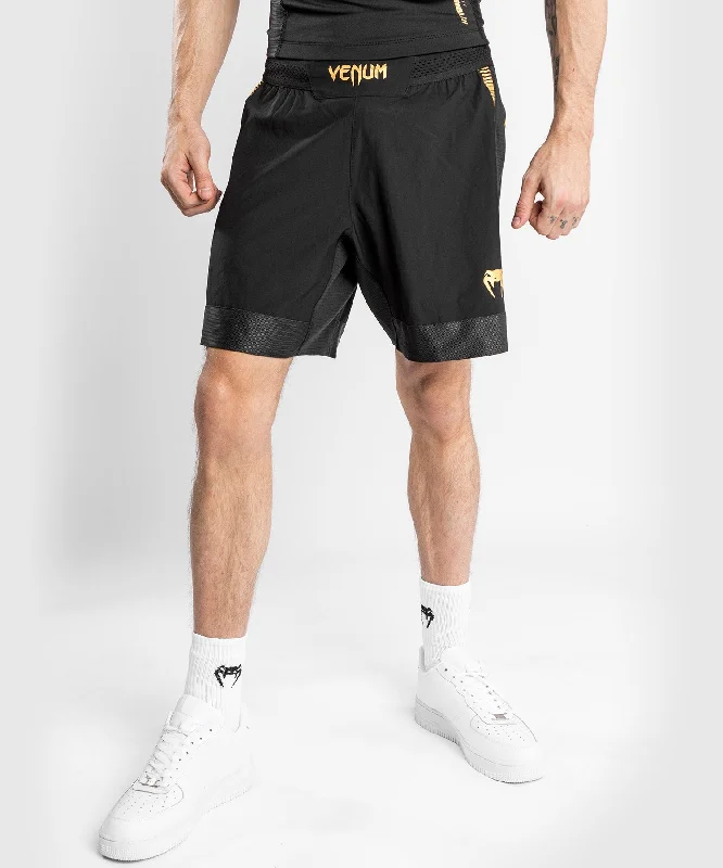 Venum Tempest 2.0 Fightshorts – Black/Gold Stylish Men's Tropical 