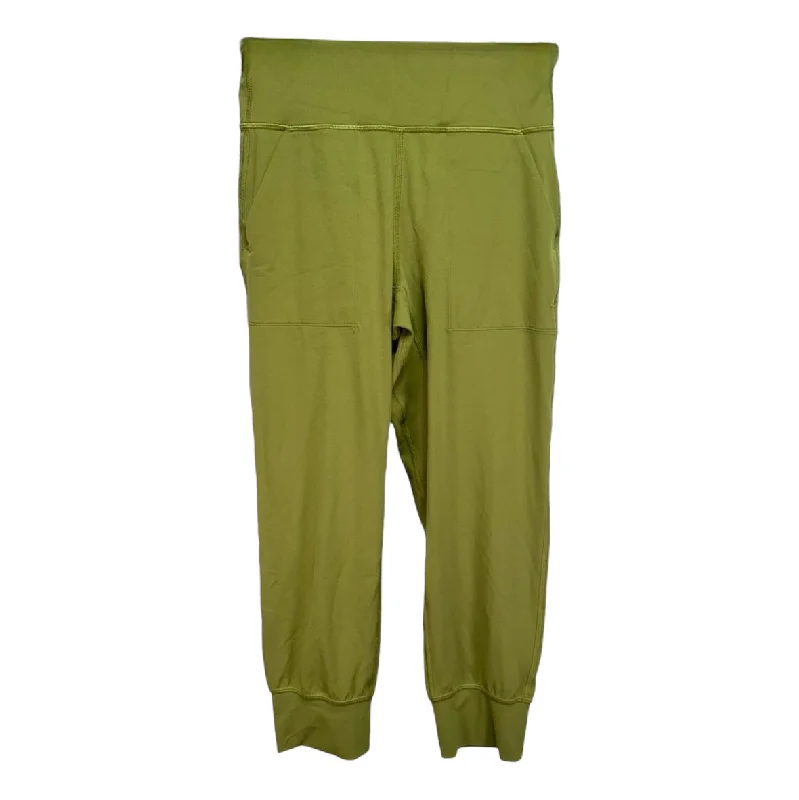 Align High-Rise Cropped Jogger By Lululemon In Bronze Green, Size: 4 Sleek Men's Metallic