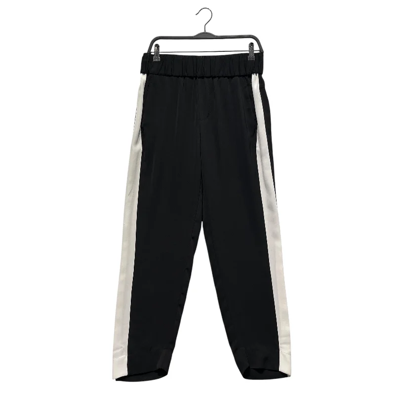 Helmut Lang/Cropped Pants/M/Nylon/BLK/white stripe side Athletic Men's Compression