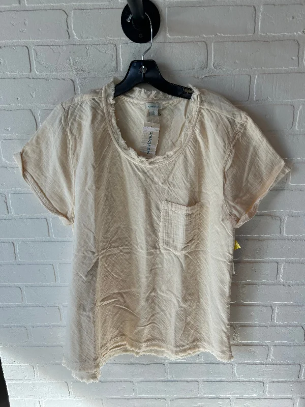 Top Short Sleeve By Sundance In Cream, Size: Xl Youthful Men's Anime