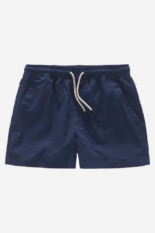 OAS Navy Linen Shorts Refined Men's European