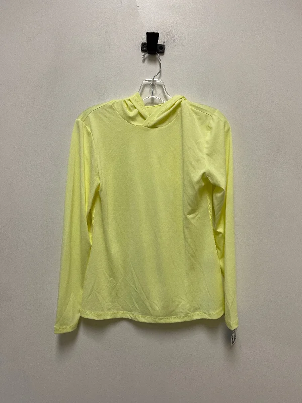 Athletic Top Long Sleeve Hoodie By Ideology In Yellow, Size: S Vacation