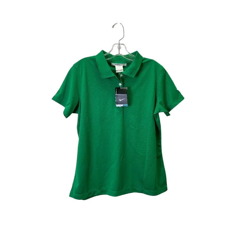 Athletic Top Ss By Nike Apparel In Green, Size:L Laid