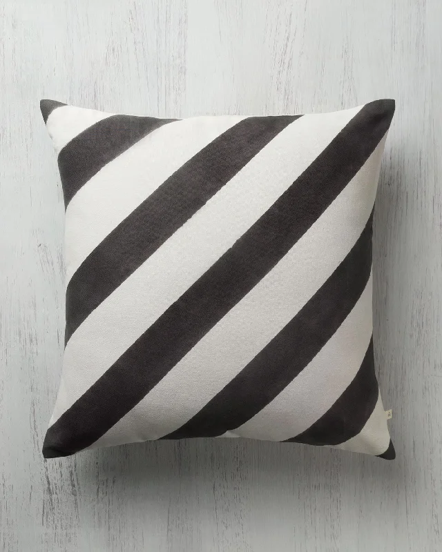 Candy Stripe Cushion Cover Refined Men's Hand