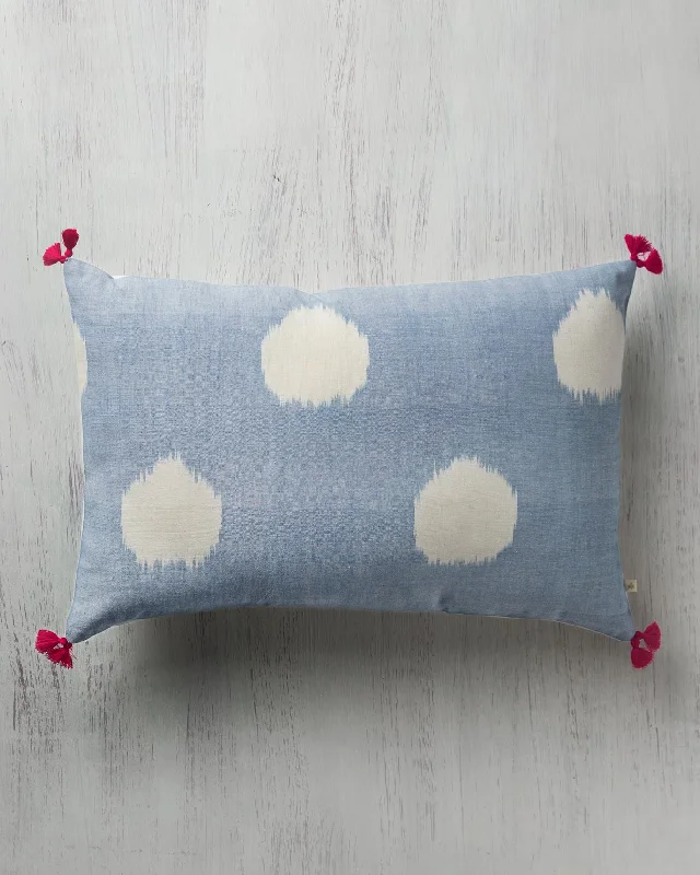 Bay Polka Pillow Cover - Blue Tailored