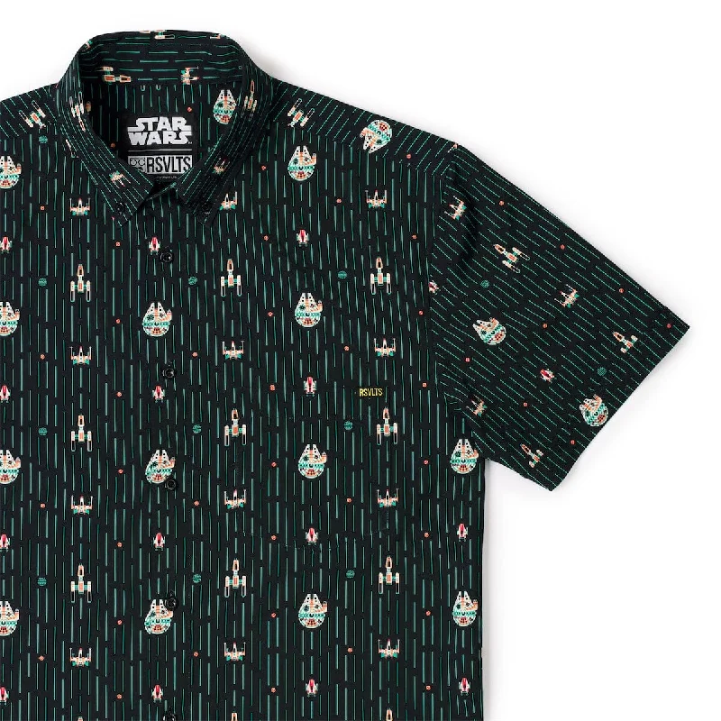 Star Wars™ "Rebel Rides" – KUNUFLEX Short Sleeve Shirt Traditional Men's Wool