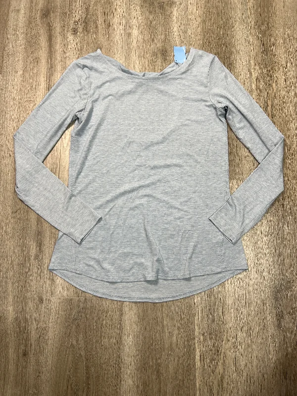 Athletic Top Long Sleeve Crewneck By Athleta In Grey, Size: S Artistic Men's Avant