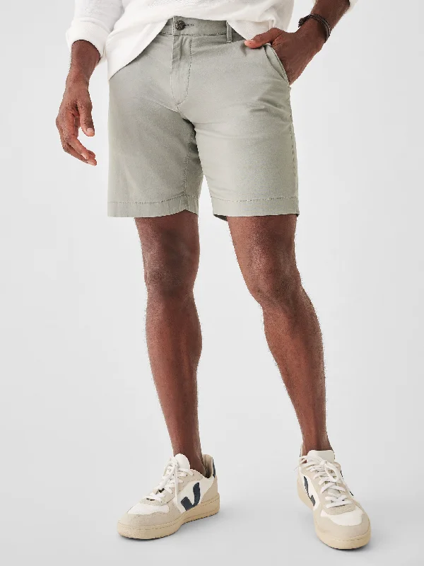 Faherty Island Life 8" Shorts in Fog Grey Dynamic Men's Glow