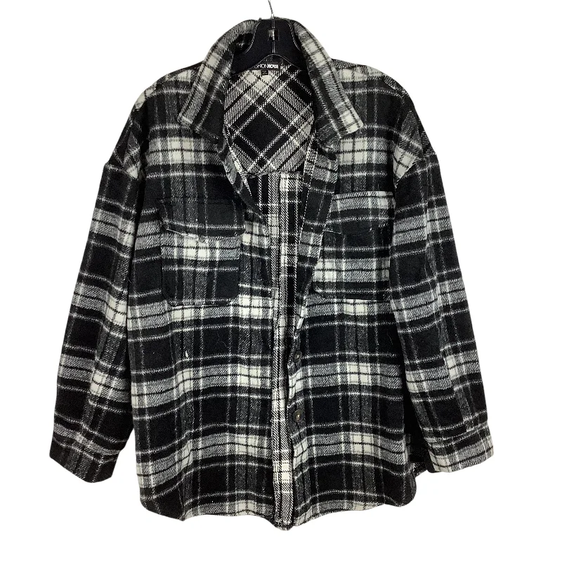 Jacket Shirt By Fashion Nova In Plaid Pattern, Size: M Dynamic Men's High