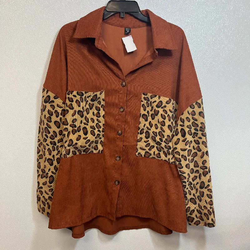 Top Long Sleeve By Clothes Mentor In Animal Print, Size: 1x Bold Men's Animal