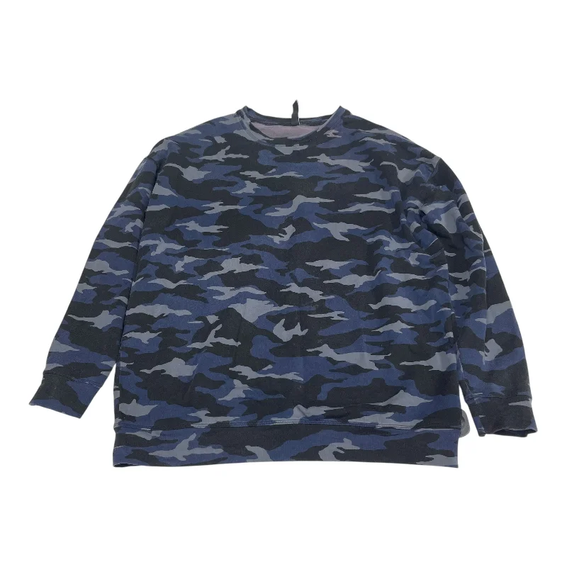 Athletic Top Long Sleeve Crewneck By Athleta In Camouflage Print, Size: M Masculine Men's 