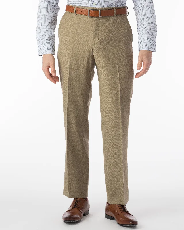 Ballin Pants - Soho Super 120’s 4 Harness Serge - Tan Cozy Men's Sherpa