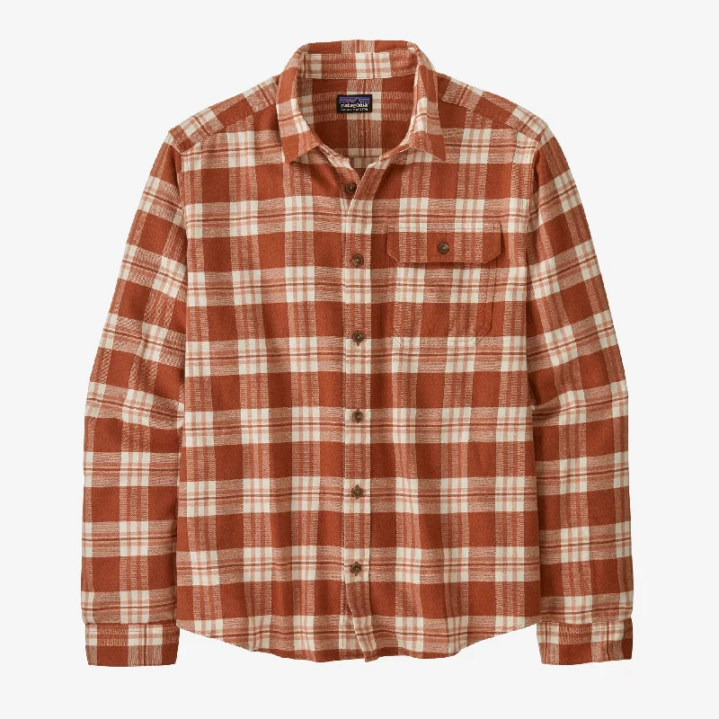 Men's Long-Sleeved Lightweight Fjord Flannel Shirt Hip Men's Urban