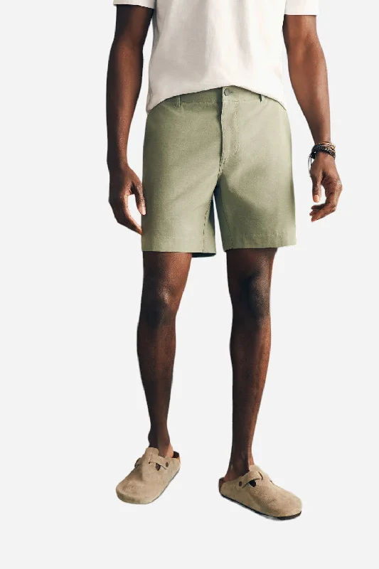 Faherty Belt Loop All Day Shorts 7" in Olive Dynamic Men's Glow