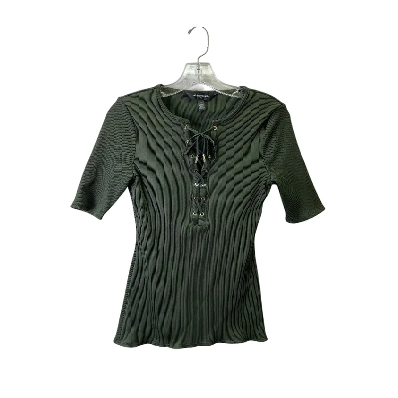 Top Ss By WHBMFORME In Green, Size:S Earthy Men's Hemp