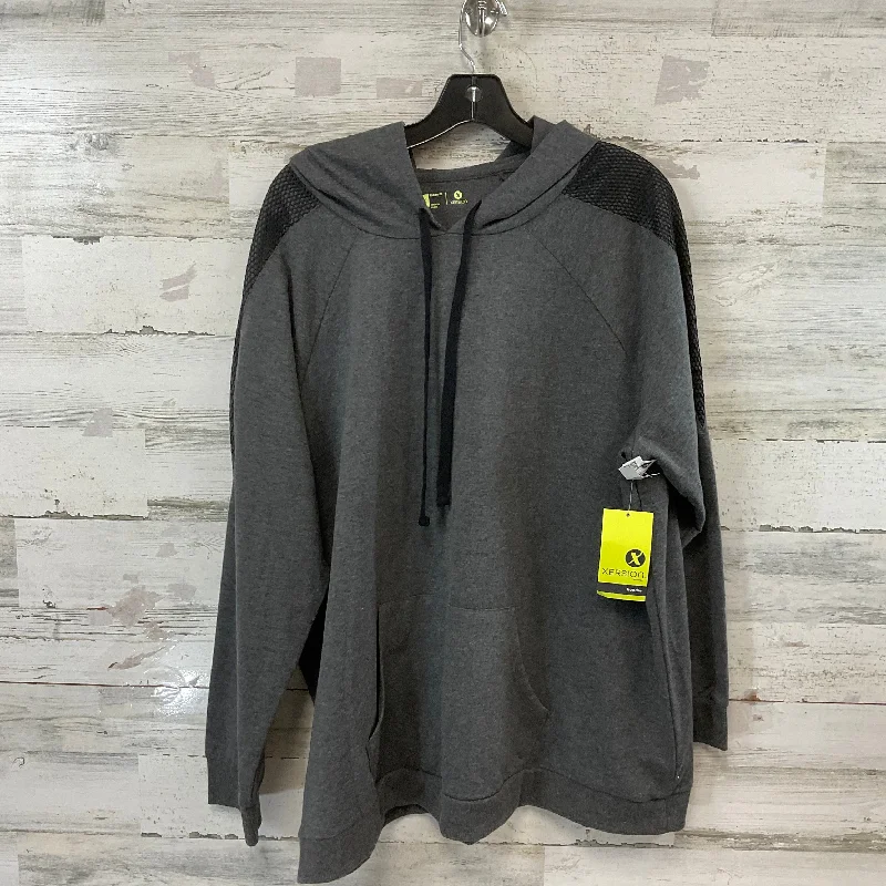 Top Long Sleeve By Xersion In Grey, Size: 1x Gym