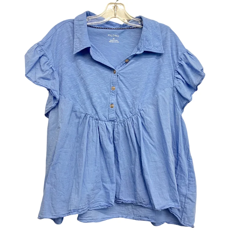 Top Ss By Pilcro In Blue, Size:Xl Confident Men's Power