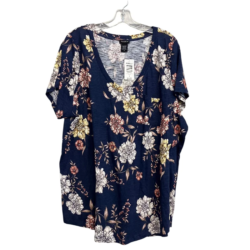 Top Ss By Torrid In Floral Print, Size:3X Masculine Men's 