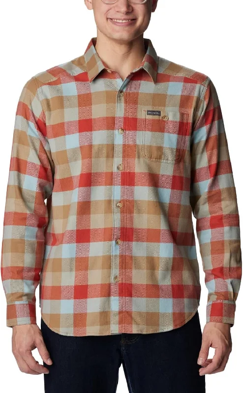 Men's Cornell Woods Flannel Long Sleeve Shirt Cozy Men's Sherpa