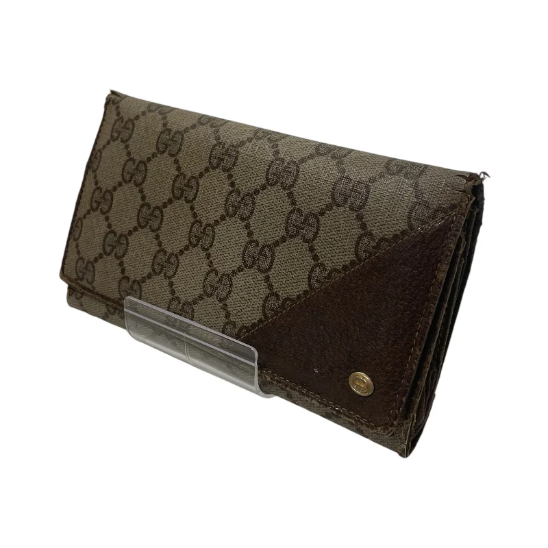 GUCCI/Long Wallet/Leather/BRW/bifold Dynamic Men's Moto