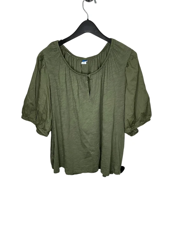 Top Short Sleeve By Old Navy In Green, Size: 3x Elegant Men's Formal 