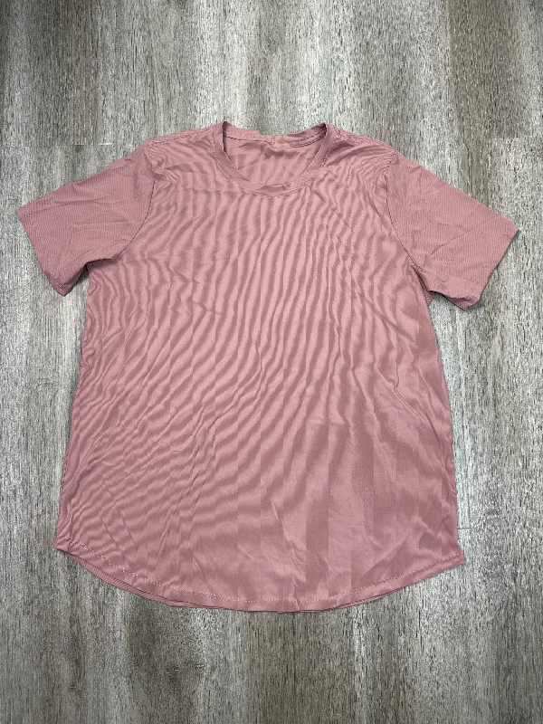 Athletic Top Short Sleeve By Zyia In Pink, Size: M Business