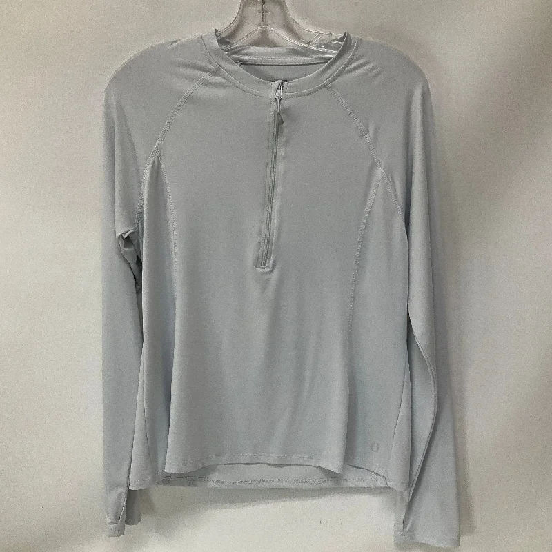 Athletic Top Long Sleeve Crewneck By Cmc In Grey, Size: L Laid