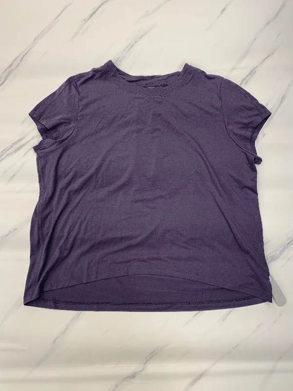 Athletic Top Short Sleeve By Athleta In Purple, Size: M Dynamic Men's Glow