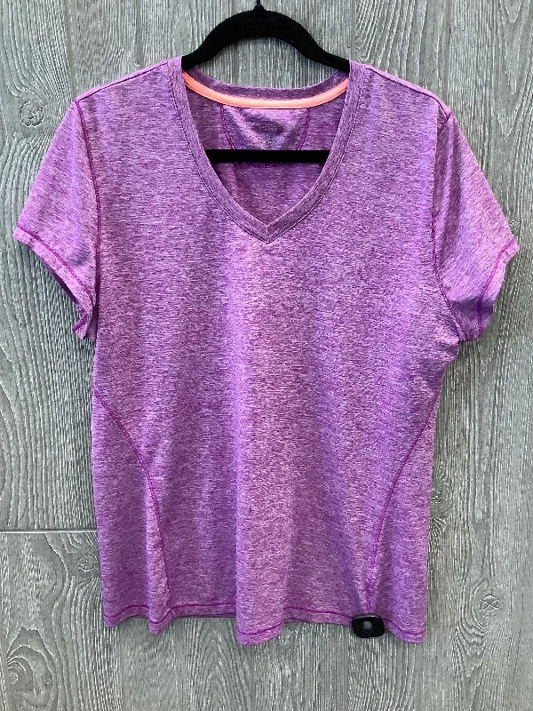 Athletic Top Short Sleeve By Clothes Mentor In Purple, Size: Xl Business