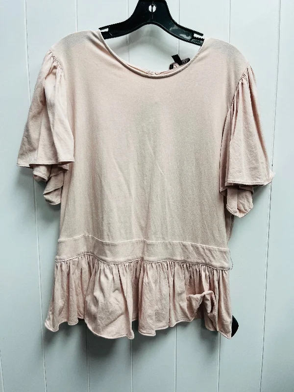 Top Short Sleeve By Express In Mauve, Size: Xl Vintage Men's 1970S Disco