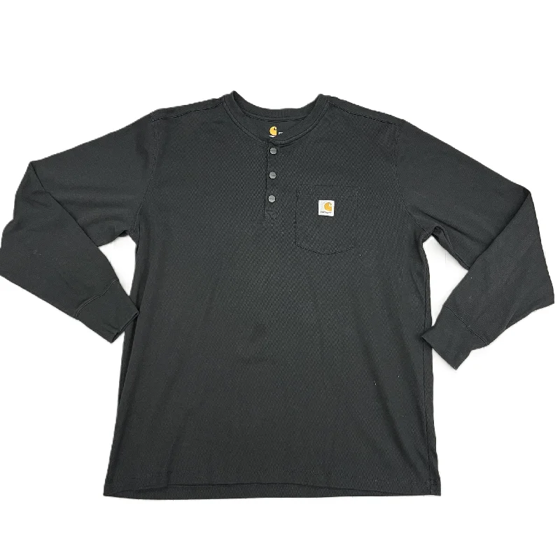 Top Long Sleeve By Carhartt In Black, Size: 2x Sleek Men's Metallic