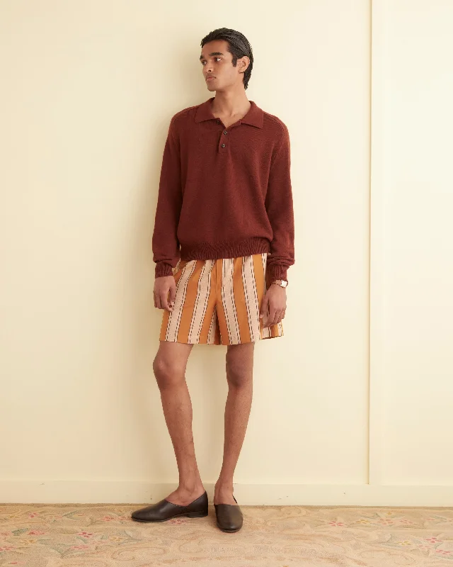 Awning Stripe Shorts Trendy Men's Bucket